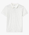 Polo manches courtes en jersey à petits motifs graphiques homme